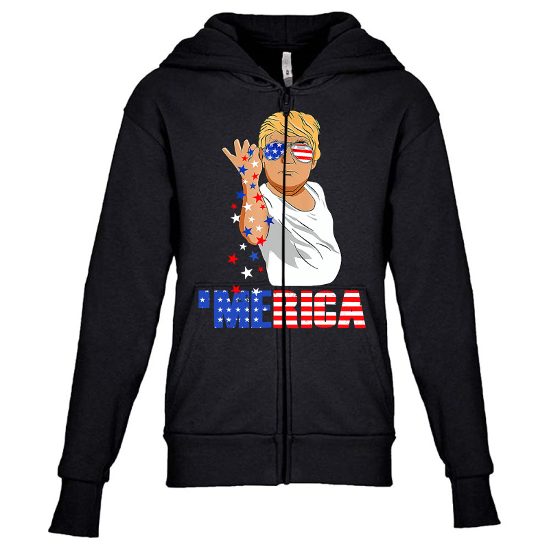 4th Of July Funny Merica Youth Zipper Hoodie | Artistshot