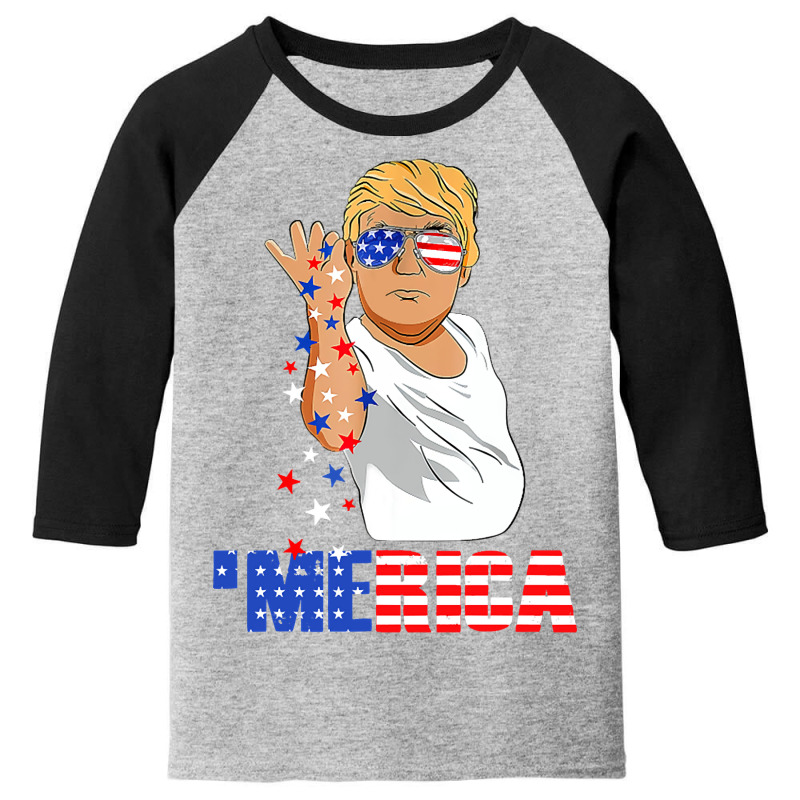 4th Of July Funny Merica Youth 3/4 Sleeve | Artistshot