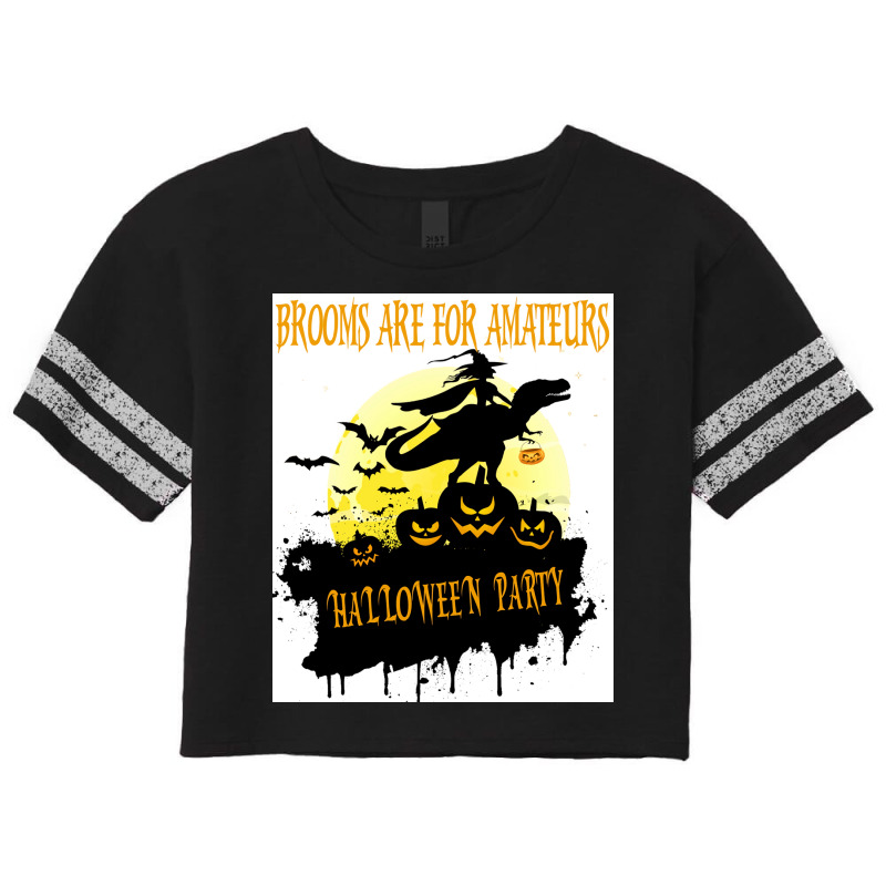 Funny Brooms Are For Amateurs Shirtnew Witch Dinosaur Halloween Tee Sh Scorecard Crop Tee by yepiztjdempsyxyq | Artistshot