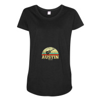 Retro Austin Texas Guitar Shirt Vintage Lone Star State Tee Maternity Scoop Neck T-shirt | Artistshot