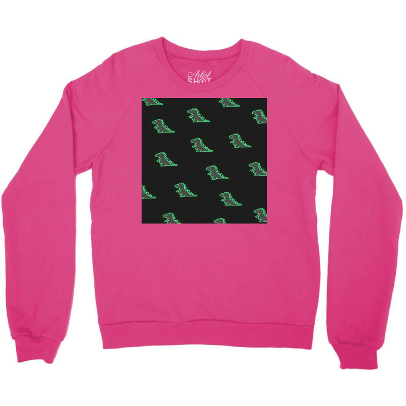 Cute Dinosaur Poster Hippie Crewneck Sweatshirt | Artistshot