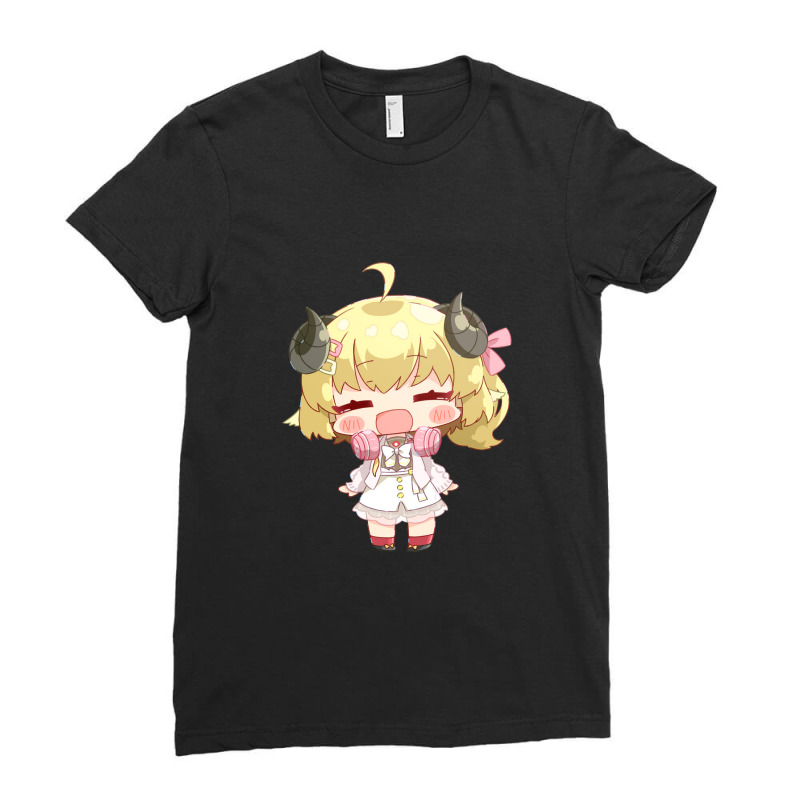 Tsunomaki Watame Ladies Fitted T-Shirt by Muchsin | Artistshot