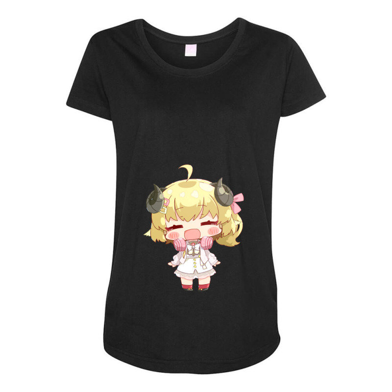 Tsunomaki Watame Maternity Scoop Neck T-shirt by Muchsin | Artistshot