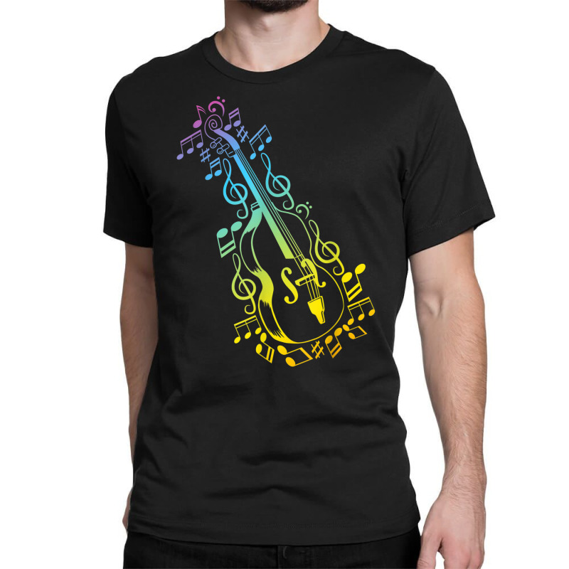 Double Bass Double Bassist Contrabass Double Bass Instrument T Shirt Classic T-shirt by wafaha | Artistshot