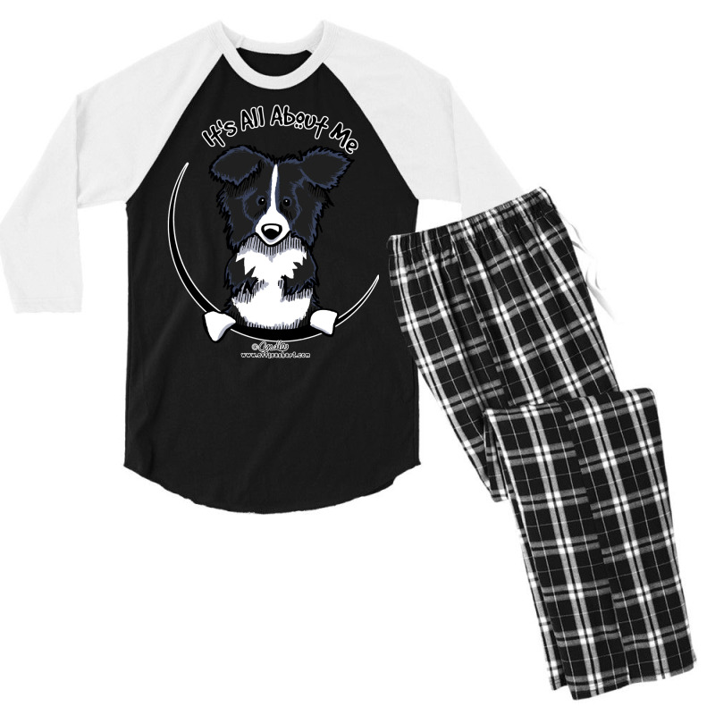 It's All About Me  Border Collie Men's 3/4 Sleeve Pajama Set by nessahlngrids | Artistshot