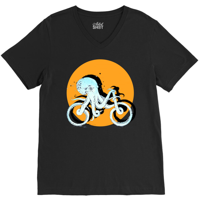 Octopus Bike V-neck Tee | Artistshot