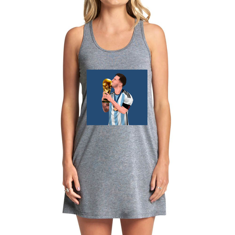 Lionel Messi Of Argentina Tank Dress by hawksreminds130 | Artistshot