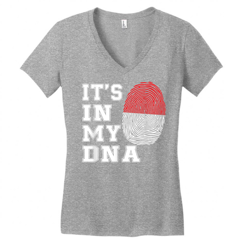 It's In My Dna Java Proud Gift Indonesia Flag T Shirt Women's V-neck T-shirt | Artistshot