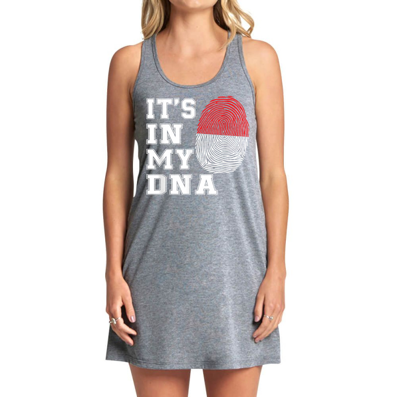 It's In My Dna Java Proud Gift Indonesia Flag T Shirt Tank Dress | Artistshot