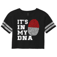 It's In My Dna Java Proud Gift Indonesia Flag T Shirt Scorecard Crop Tee | Artistshot