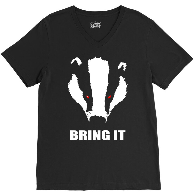 Honey Badger   Bring It V-neck Tee | Artistshot