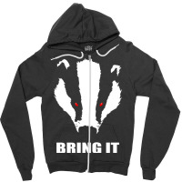 Honey Badger   Bring It Zipper Hoodie | Artistshot