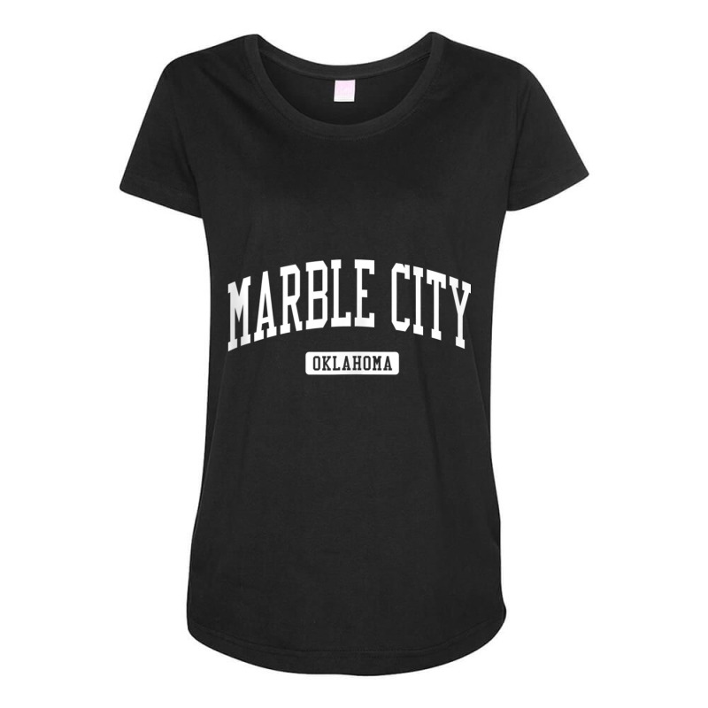 Marble City Oklahoma Ok Vintage Athletic Sports Design Tank Top Maternity Scoop Neck T-shirt by jessen | Artistshot