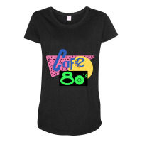 Back To The Future Cafe 80s Shirt - Most Accurate Clean Vector Art!! Maternity Scoop Neck T-shirt | Artistshot