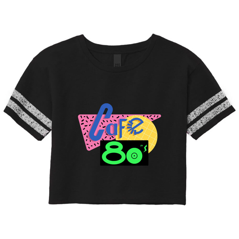 Back To The Future Cafe 80s Shirt - Most Accurate Clean Vector Art!! Scorecard Crop Tee by kundalinitrampled75 | Artistshot