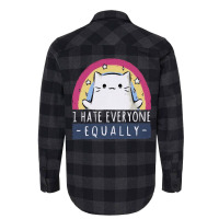 I Hate Everyone Equally Flannel Shirt | Artistshot