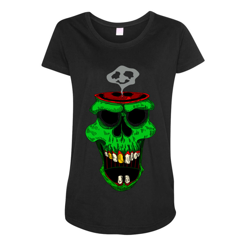 Skull Smile Maternity Scoop Neck T-shirt by mysticalbrain | Artistshot