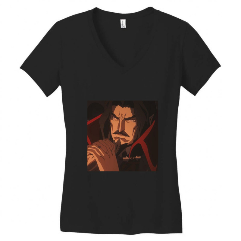 Castlevania Dracula Art Work Perfect Gift Women's V-Neck T-Shirt by ordastlaki | Artistshot