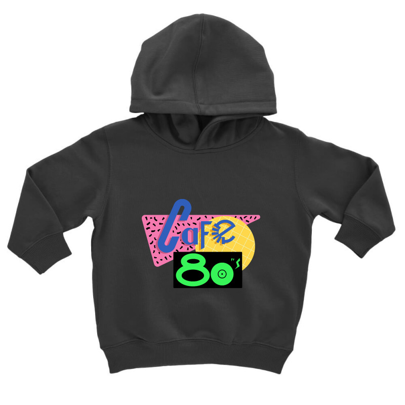 Back To The Future Cafe 80s Shirt - Most Accurate Clean Vector Art!! Toddler Hoodie by templetracking23 | Artistshot