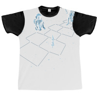 Hopscotch Astronauts Graphic T-shirt | Artistshot