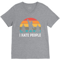 I Hate People    Sasquatch V-neck Tee | Artistshot