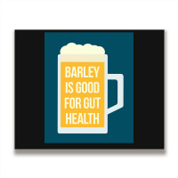 Barley Is Good For Gut Health Metal Print Horizontal | Artistshot