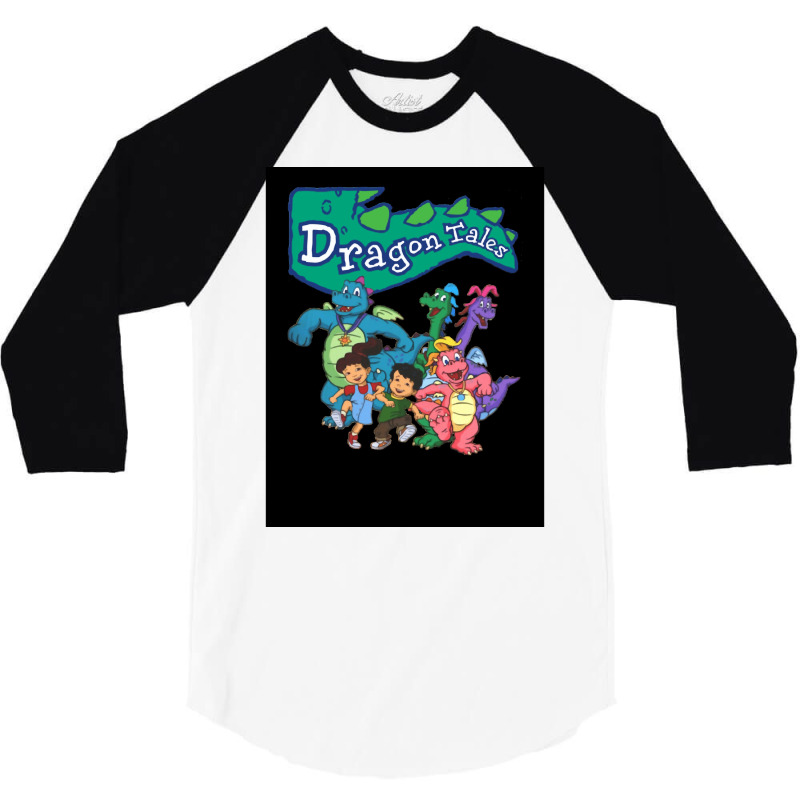 Dragon Tales Graphic Poster Vintage 3/4 Sleeve Shirt by ameldeditton00 | Artistshot