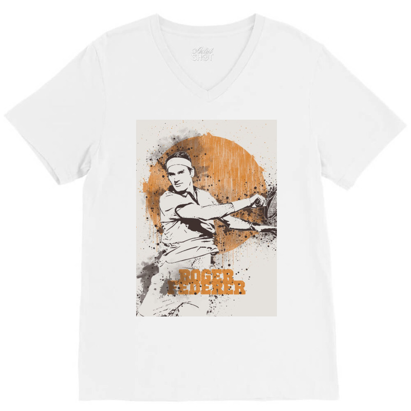 Roger Federer V-neck Tee | Artistshot