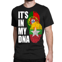 Burmese And Portuguese Mix Heritage Dna Flag Classic T-shirt | Artistshot