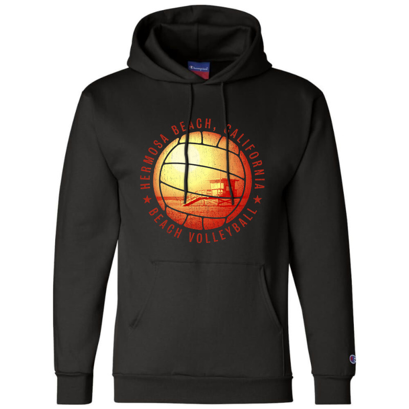 Beach Volleyball - Hermosa Beach Champion Hoodie | Artistshot