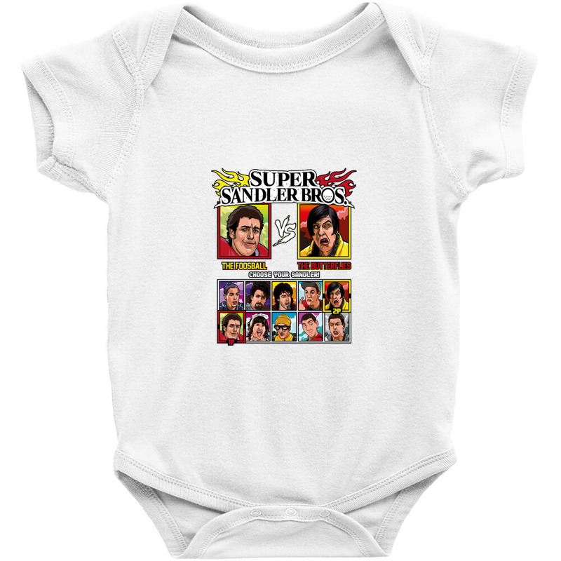 Super Sandler Bros   Fighting Game Baby Bodysuit by saterseim | Artistshot