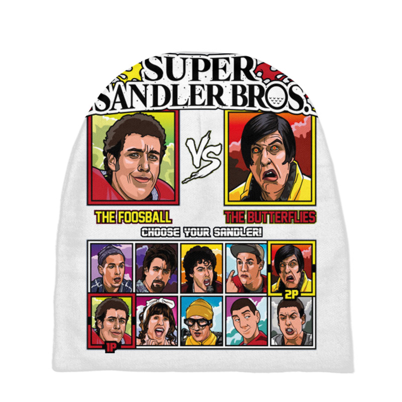 Super Sandler Bros   Fighting Game Baby Beanies by saterseim | Artistshot