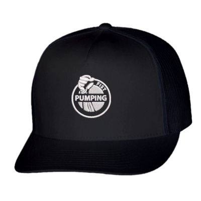 Pumping Embroidered Hat Trucker Cap Designed By Madhatter