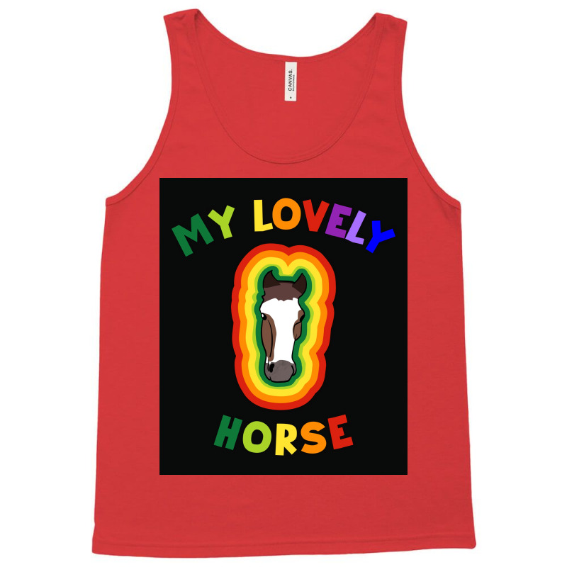 My Lovely Horse Poster Girl Tank Top by goutysannesc | Artistshot