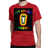 My Lovely Horse Poster Girl Classic T-shirt | Artistshot