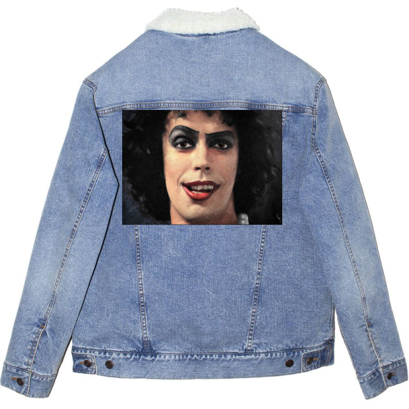 Dr Frank N Furter Poster 80s Unisex Sherpa-lined Denim Jacket | Artistshot