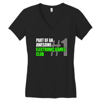 Electronic Games Club Women's V-neck T-shirt | Artistshot