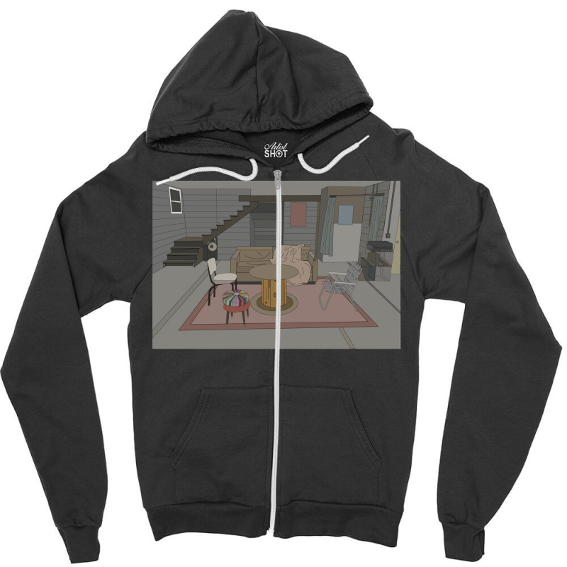 Eric Formanx27s Basement Poster Aesthetic Zipper Hoodie | Artistshot