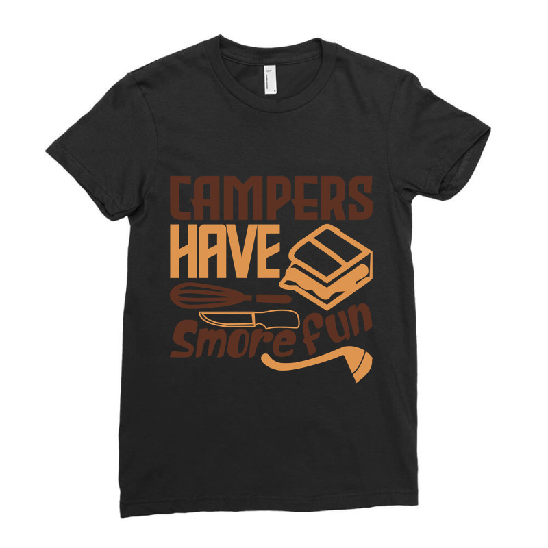 Campers Have Smor Fun Camper Gift Ladies Fitted T-Shirt by venbytumny | Artistshot