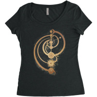 The Dark Crystal Master Time Symbol Women's Triblend Scoop T-shirt | Artistshot