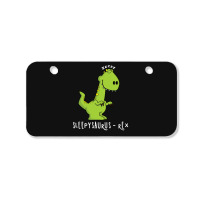 Sleepy Saurus   Rex Bicycle License Plate | Artistshot