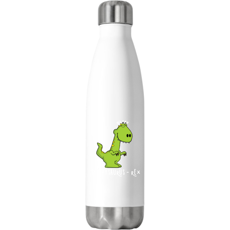 Sleepy Saurus   Rex Stainless Steel Water Bottle | Artistshot