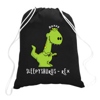 Sleepy Saurus   Rex Drawstring Bags | Artistshot