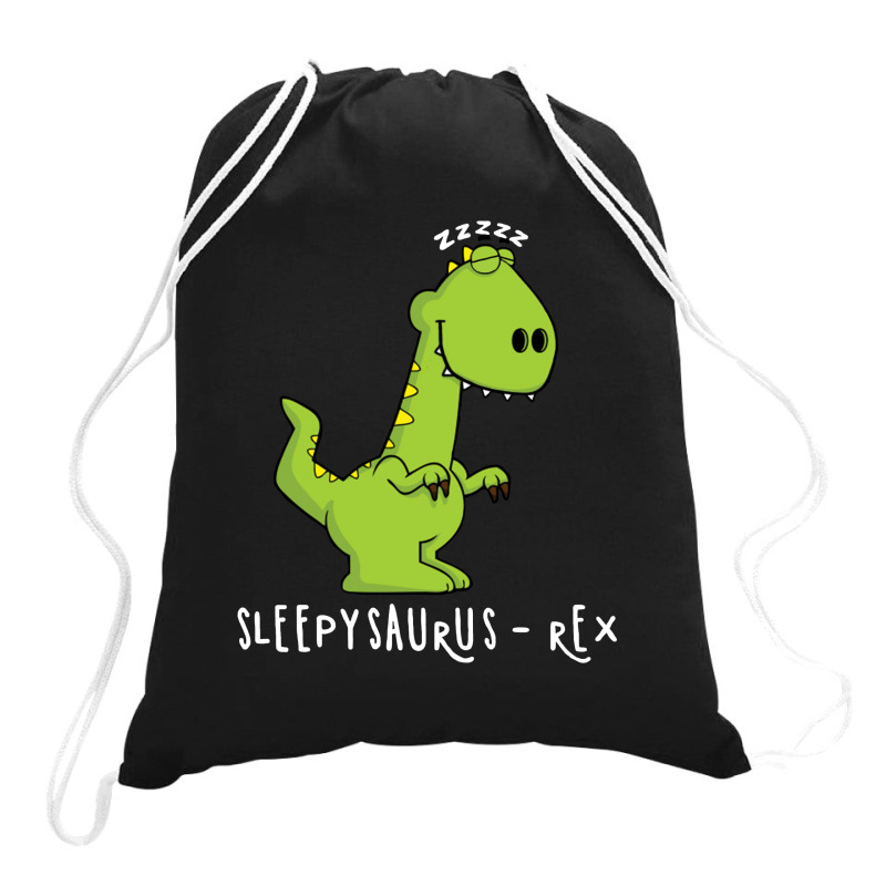 Sleepy Saurus   Rex Drawstring Bags | Artistshot