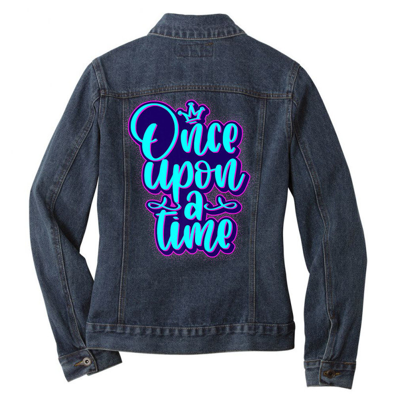 Once Upon A Time Story Fairy Tale Premium T Shirt Ladies Denim Jacket | Artistshot