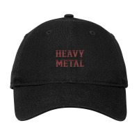 Heavy Metal - Rusty Metal Girder Decorated Text Adjustable Cap | Artistshot