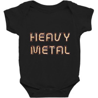 Heavy Metal - Rusty Rolled Stock Decorated Text Baby Bodysuit | Artistshot