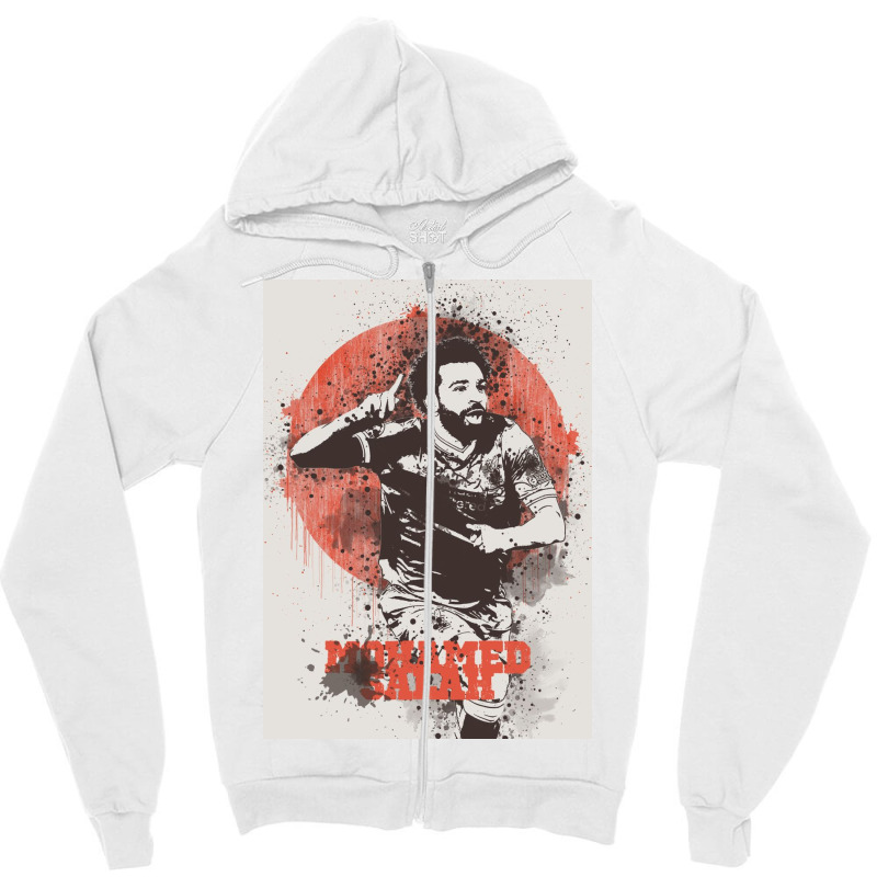 Mohamed Salah Zipper Hoodie | Artistshot