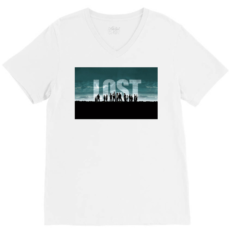 Lost Poster Cute Hippie V-Neck Tee by roccionsteeleys | Artistshot