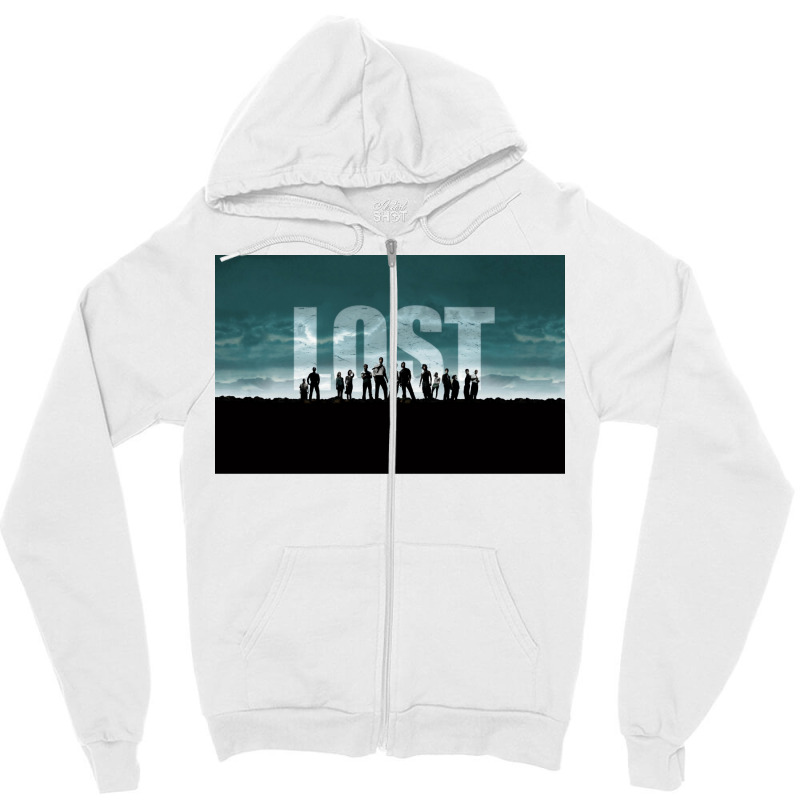 Lost Poster Cute Hippie Zipper Hoodie by roccionsteeleys | Artistshot